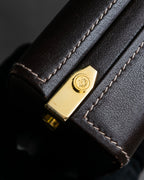 "LOEWE" Logo engraved wooden storage box