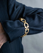 Salvatore Ferragamo Big Gancini gold chain bracelet