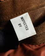 "SEAHOP" Ribbed design suede leather blouson