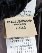 "Dolce &amp; Gabbana" Herringbone pattern slim shape chester coat