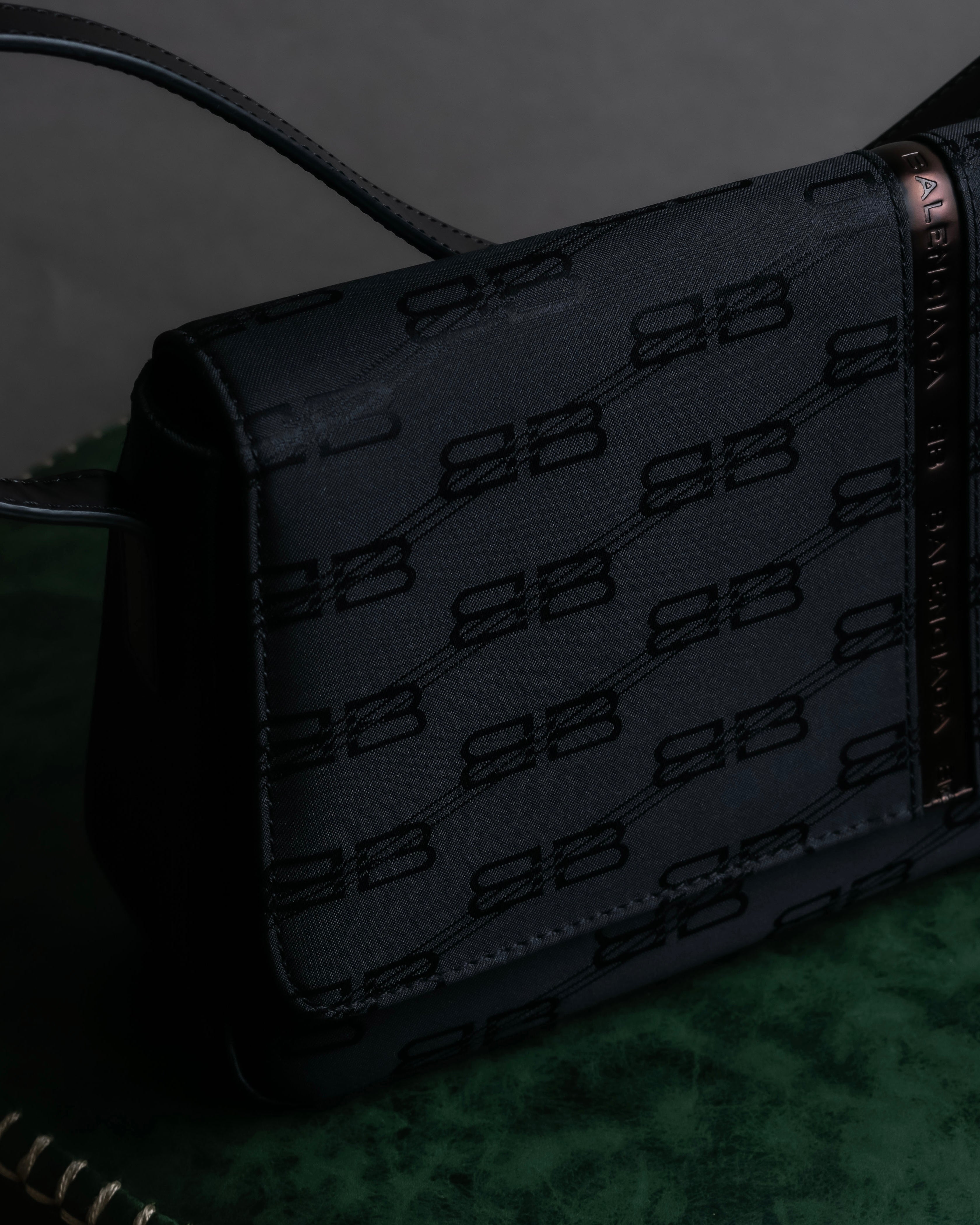 "BALENCIAGA" BB monogram jacquard shoulder bag