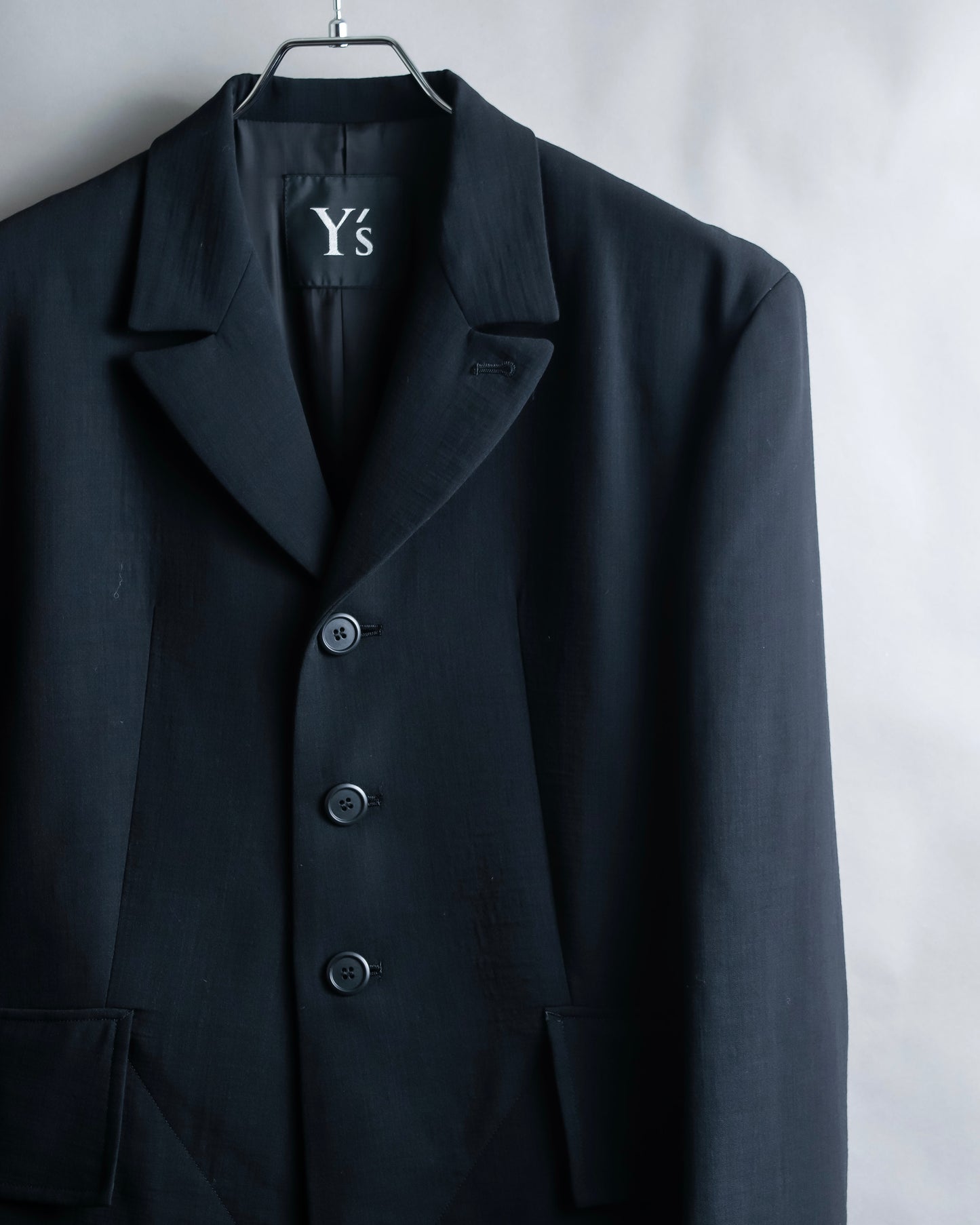 "Y's" 3 button jacket and tapered slacks oversize set up