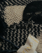 -SPECIAL- “VALENTINO” 00’s houndstooth lace flower corsage