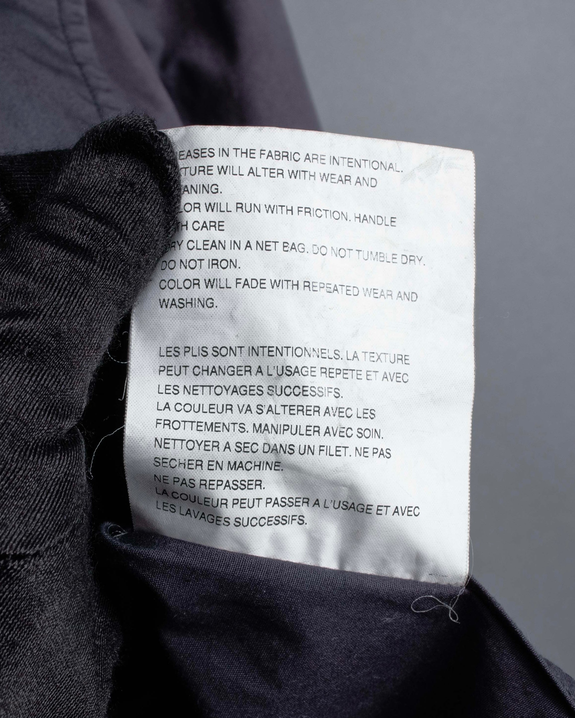 "COMME des GARCONS HOMME" 02SS beautiful faded cotton tailored jacket