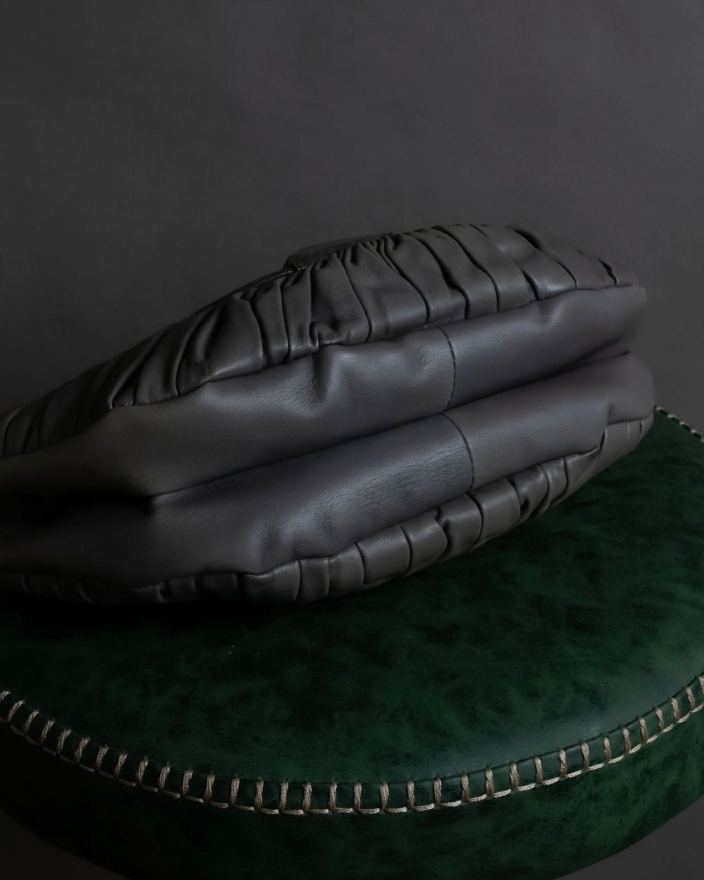 "Christian Dior" John Galliano period Gathering design leather hand bag