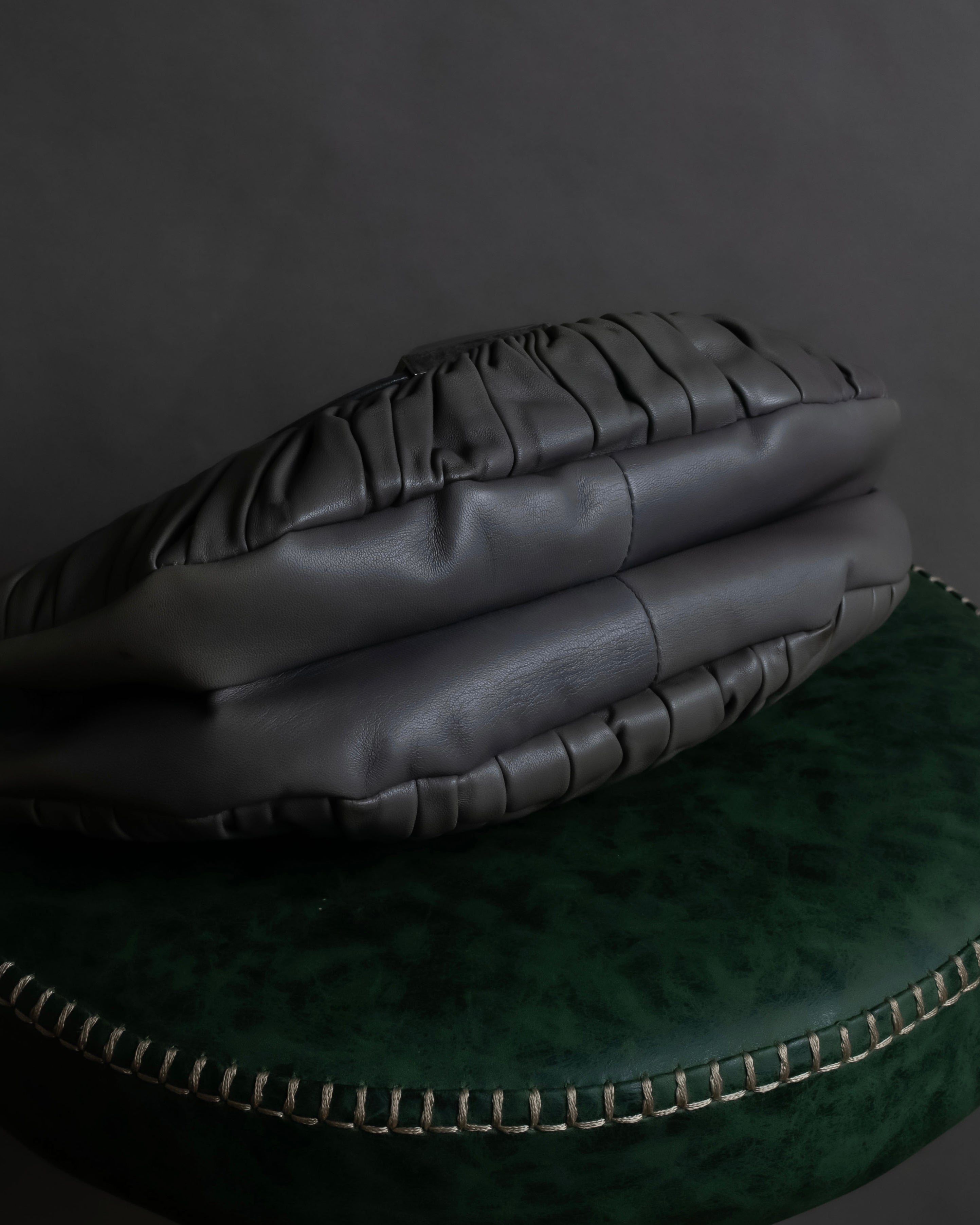 "Christian Dior" John Galliano period Gathering design leather hand bag