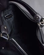 "Salvatore Ferragamo" Gancini motif design large leather shoulder bag