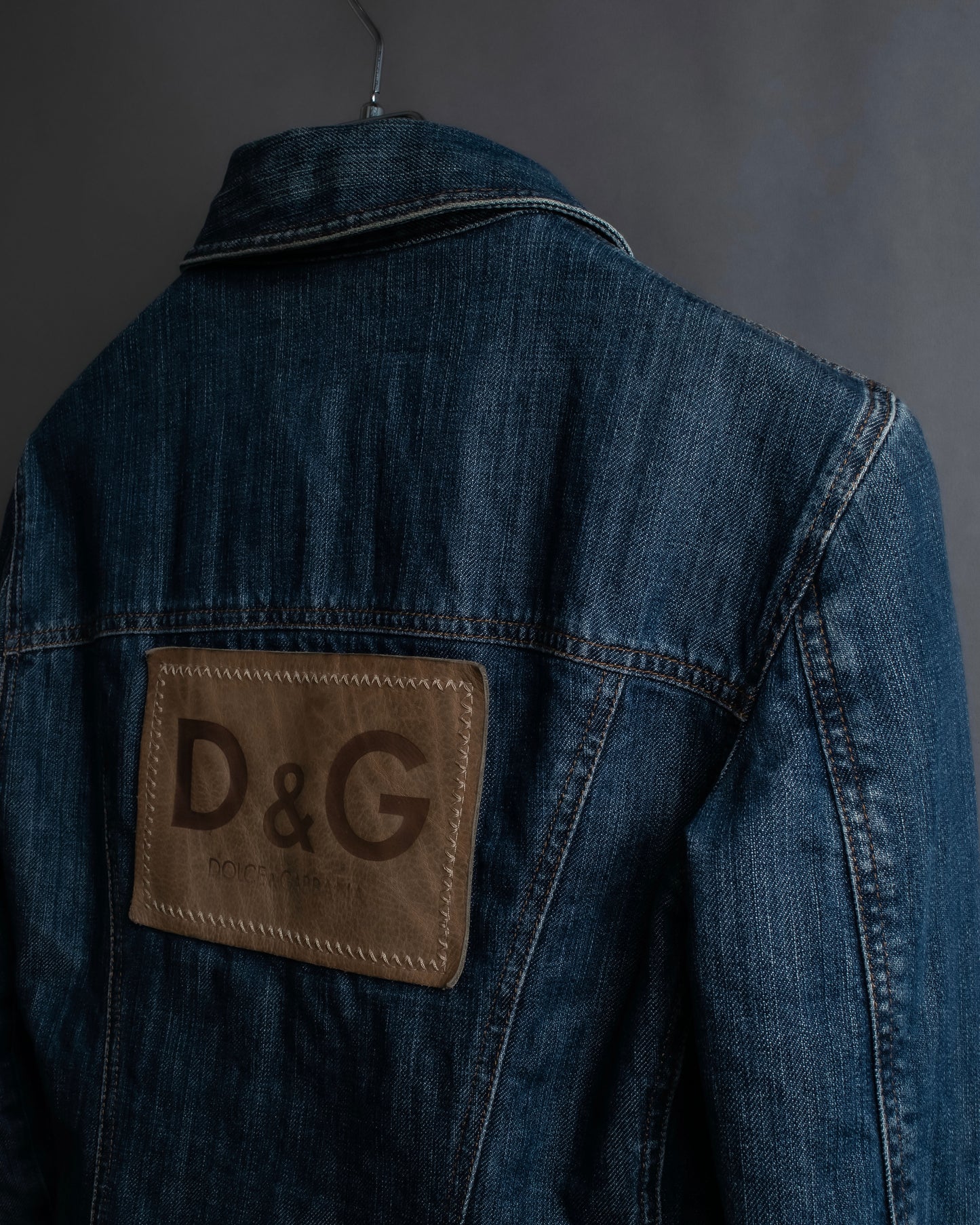 "Dolce & Gabbana" Cutting stitch detail denim jacket