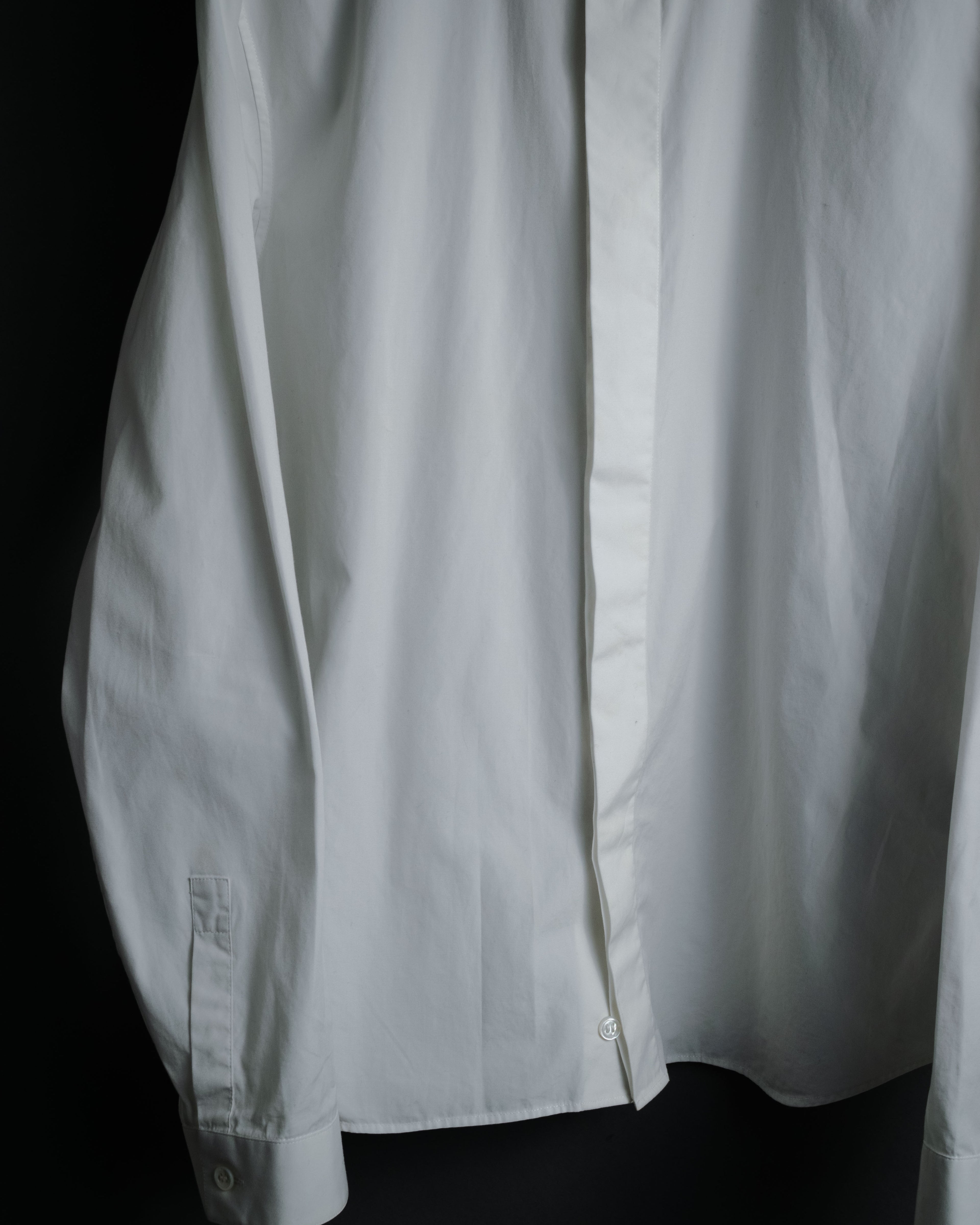 –SPECIAL– "Dior" 2024SS Embroidered grid-collar fly-front shirt