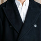 "Max Mara"  Large lapel double breasted melton chester coat