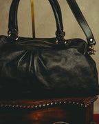 “RED VALENTINO” 2010’s lace bow leather two-way bag