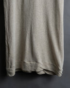 "Y's" Linen cotton mix ruffle design tank top