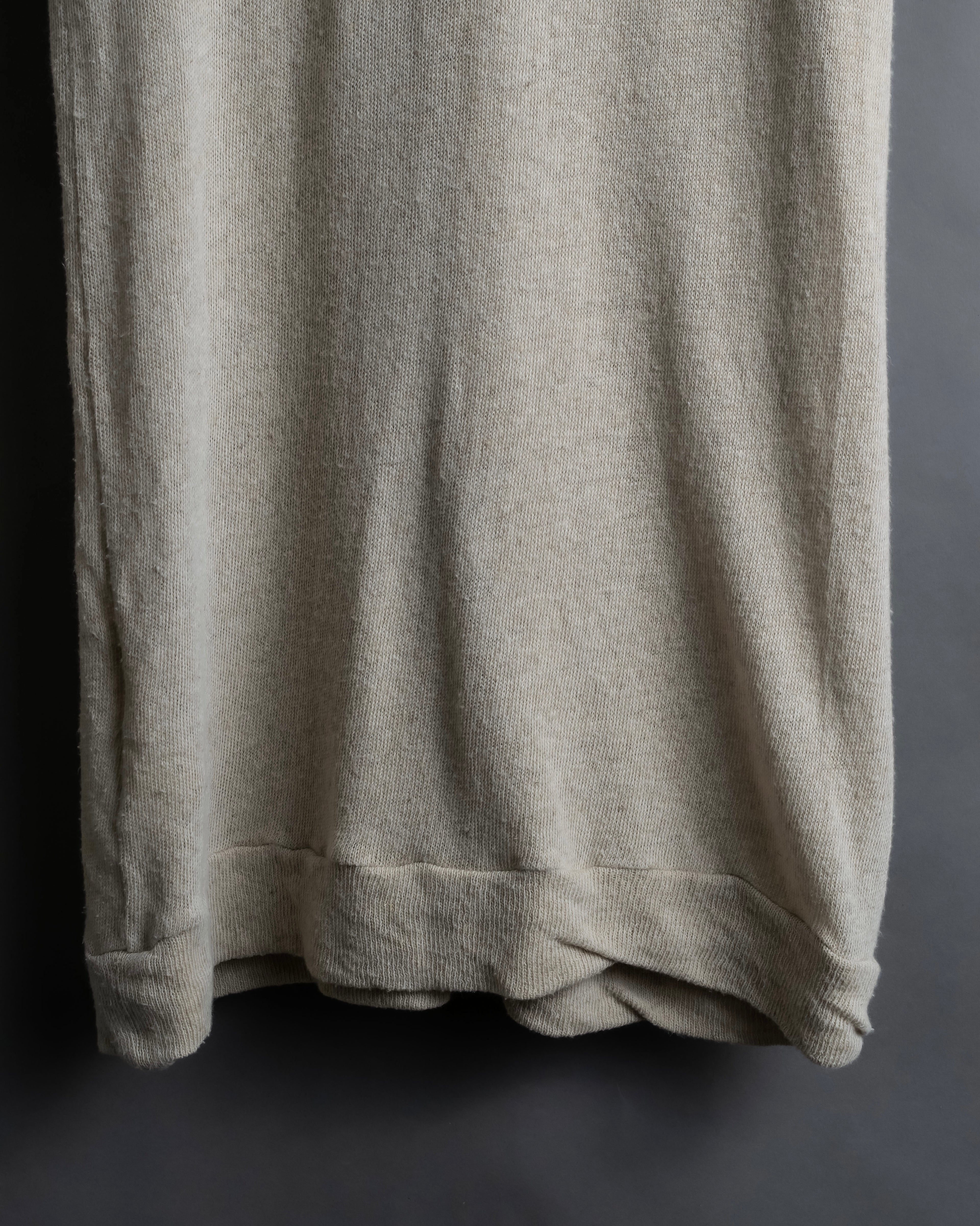 "Y's" Linen cotton mix ruffle design tank top