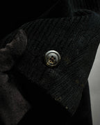 "BURBERRY" Thick wale corduroy oversized tailored jacket