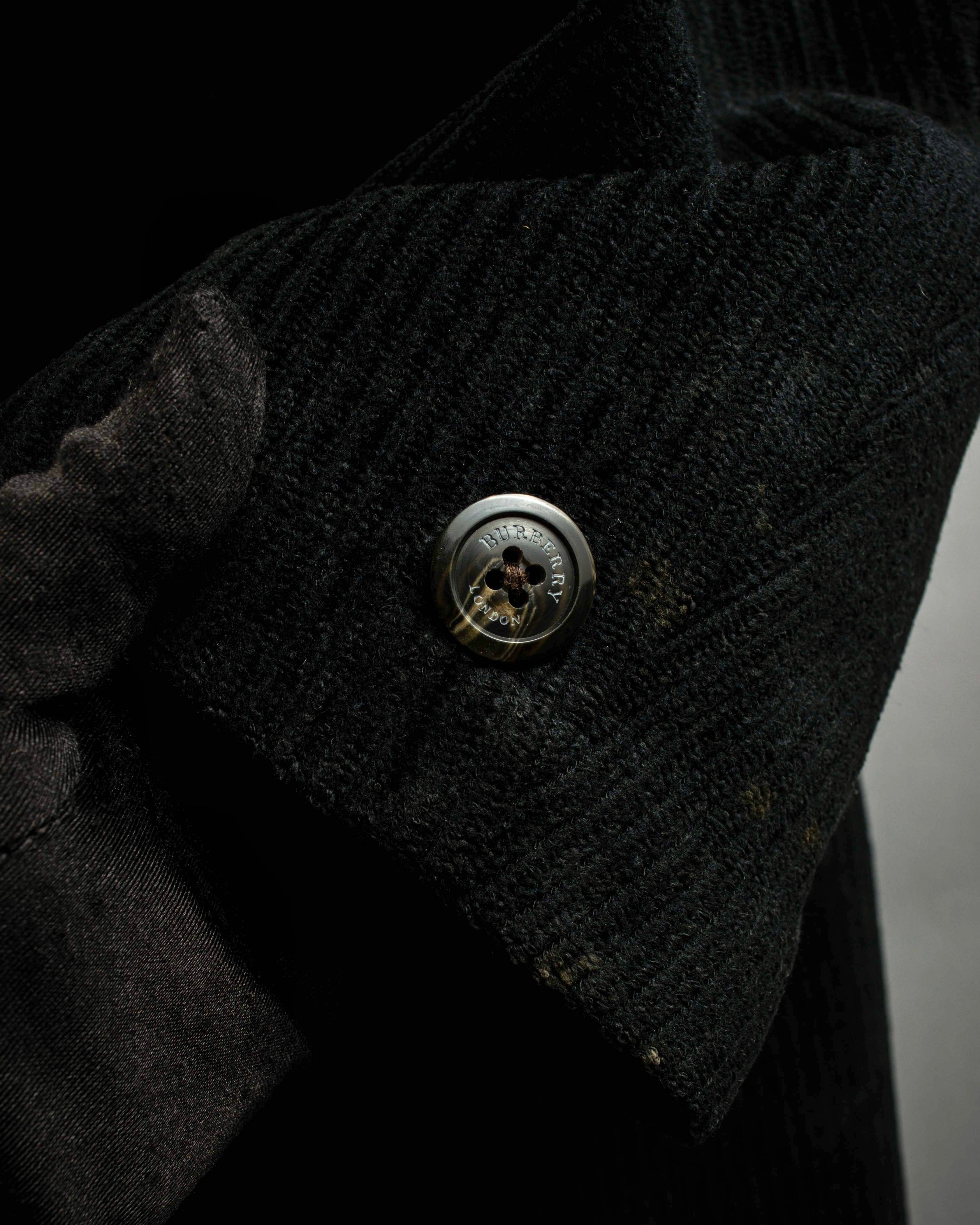 "BURBERRY" Thick wale corduroy oversized tailored jacket