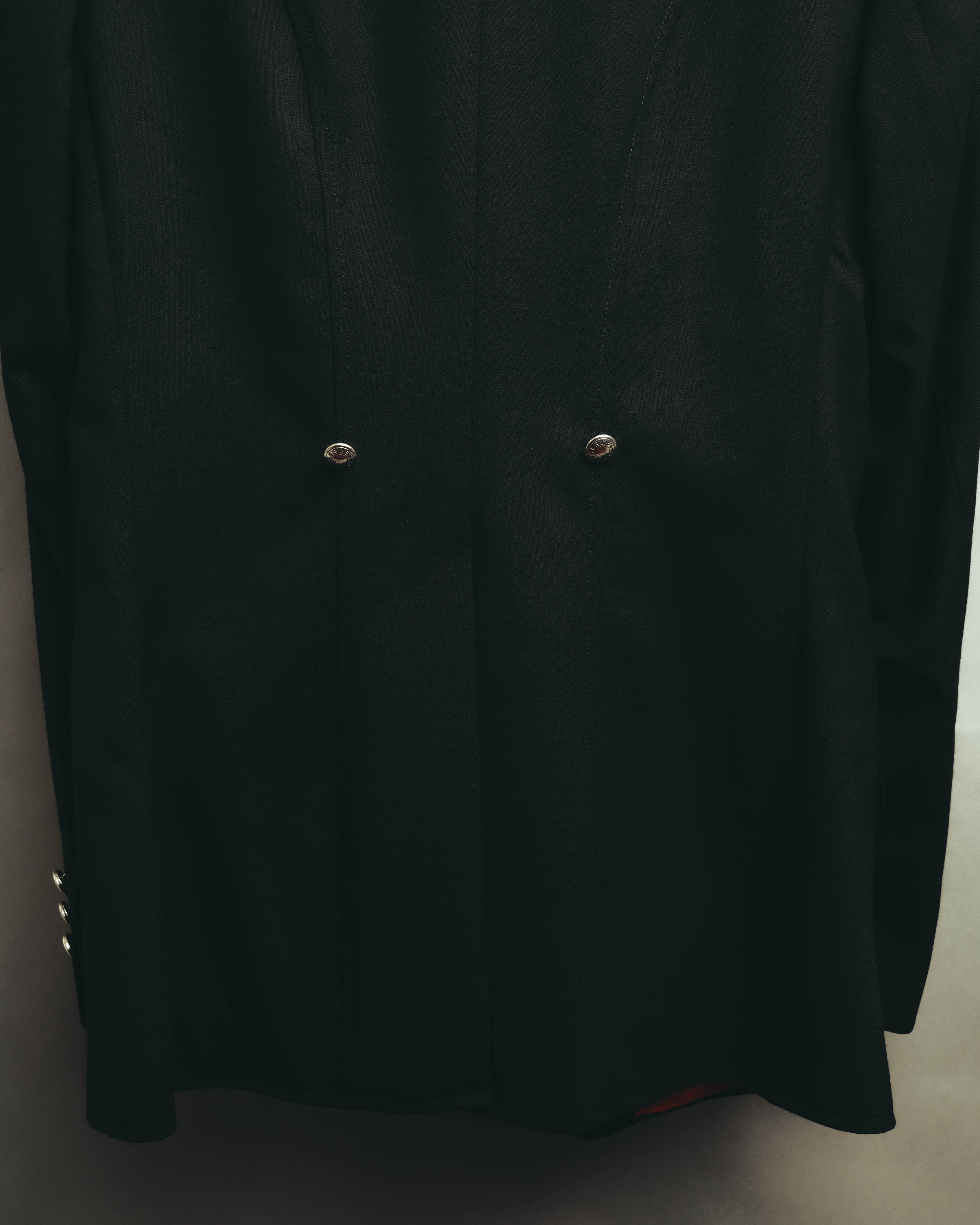 -SPECIAL- “HERMES” 00’s Technical wool equestrian jacket with red lining