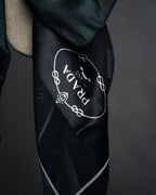 “PRADA” 2000’s Logo large scarf
