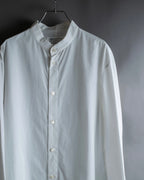 "MAISON MARGIELA" 18AW No-collar design Super long shirt