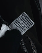 "DOLCE & GABBANA" 00’s resin coated patch detail belted coat