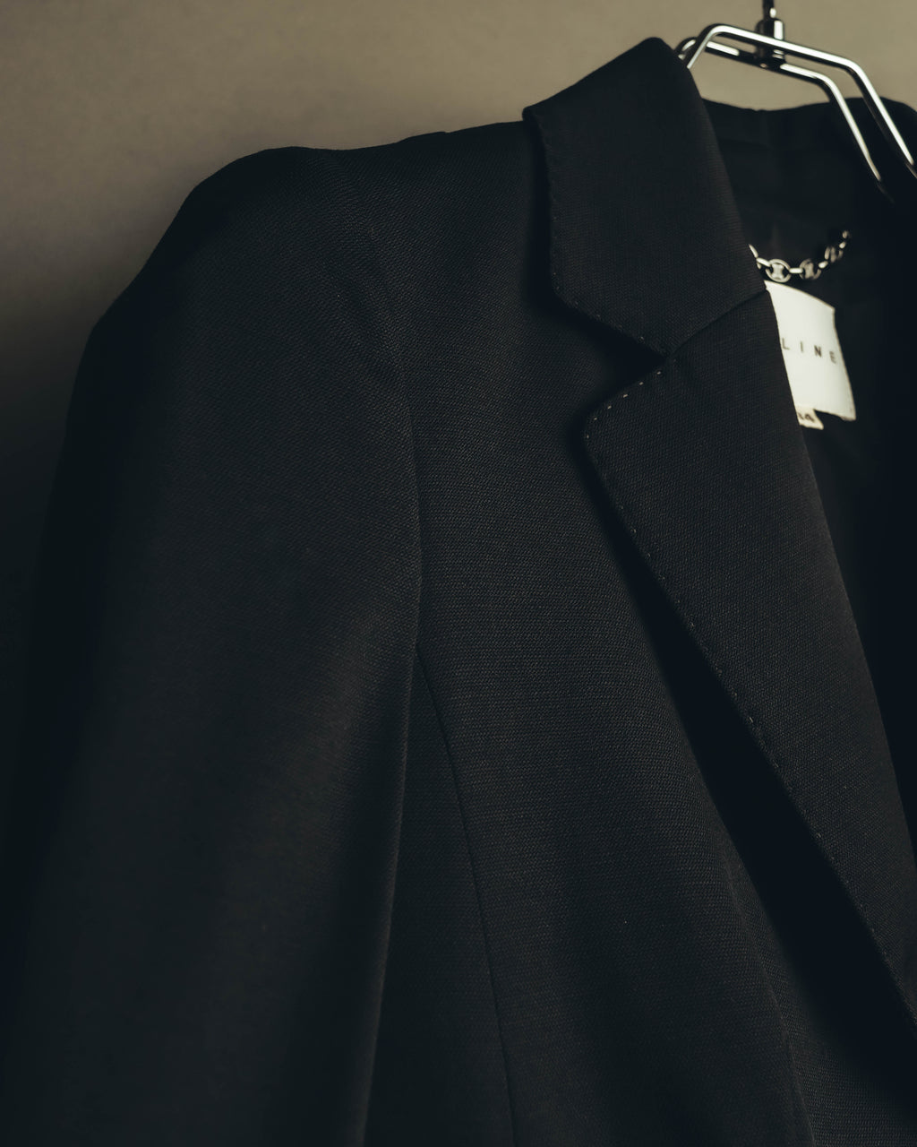 "CELINE" 00's Fitted peplum wool blazer