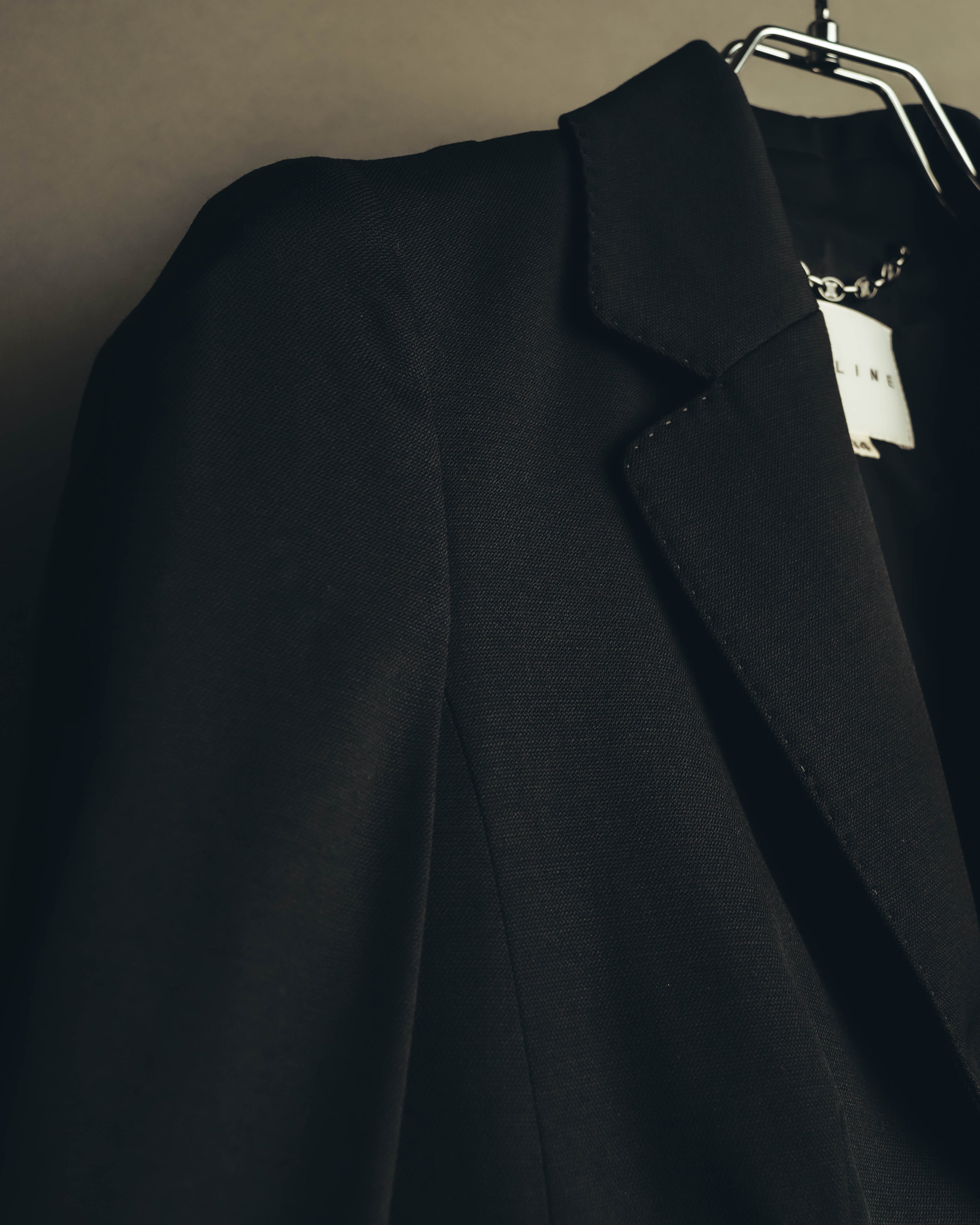 "CELINE" 00's Fitted peplum wool blazer