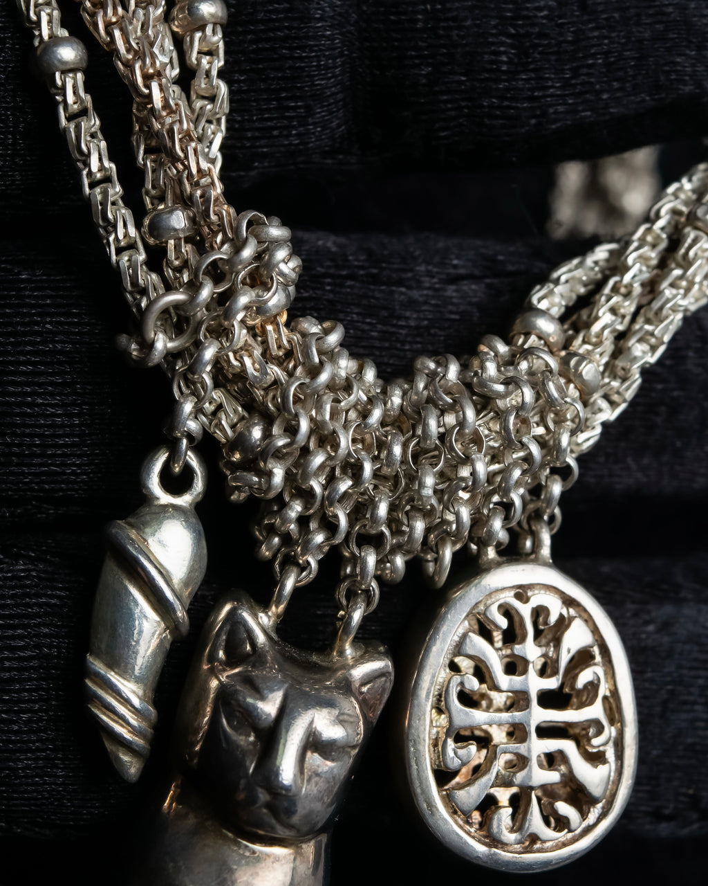 "Folli Follie" Symbolic charm design chain necklace