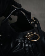 –SPECIAL– "Salvatore Ferragamo"
00’s Gancini ring-gathered nappa 2way bag