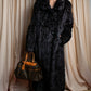 Vintage squirrel fur reversible maxi length coat