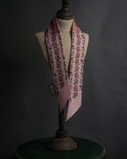 -SPECIAL- "GUCCI" Michele design floral print silk twilly scarf