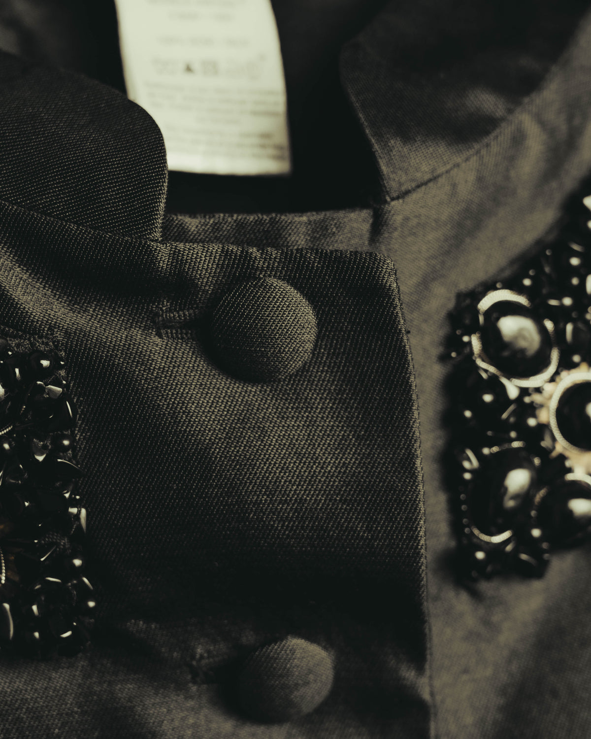 "CELINE" 00's Embellished silk coat