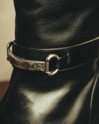 "Yves Saint Laurent" 90's Logo hardware knee-high boots