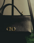 "Salvatore Ferragamo" 2010's Classic Gancini top handle shoulder bag
