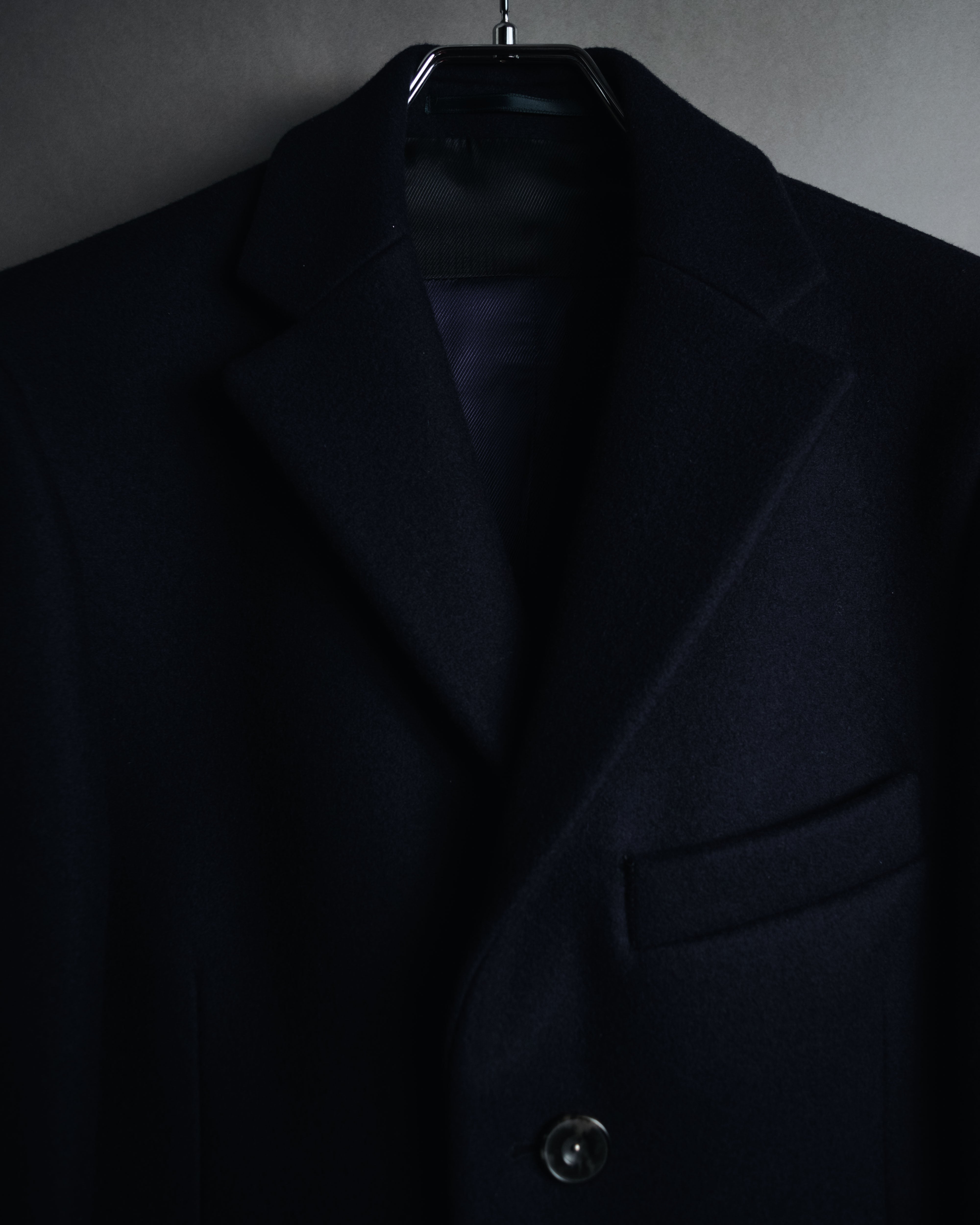 Acne Studios - チェスターコート - ネイビー - 48 - Rigid Wool