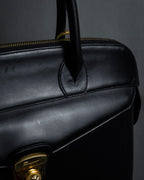 "Salvatore Ferragamo" 90's Animal motif studs design leather bag