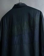 "HERMES" Tone-on-tone shadow check shirt