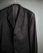 "ARMANI COLLEZIONI" Classic Italian tailoring stripe pattern set up