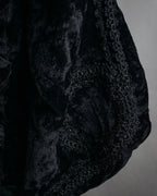“COMME des GARÇONS” 2005 AW Velvet lace circle handle bag