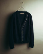 "Yohji Yamamoto +NOIR" 00's-10's Soft alpaca wool knit cardigan
