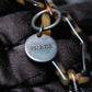 "PRADA" Tortoiseshell pattern large chain necklace