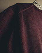 "GUCCI" 90's-00's Deep burgundy v-neck knit sweater