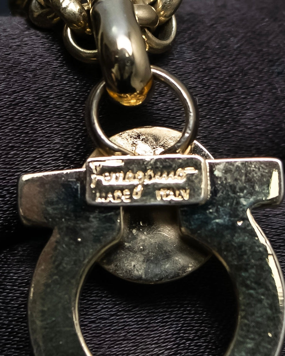 "Salvatore Ferragamo" Gancini design necklace