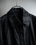 "BURBERRY" Combination leather design check pattern one-shoulder bag