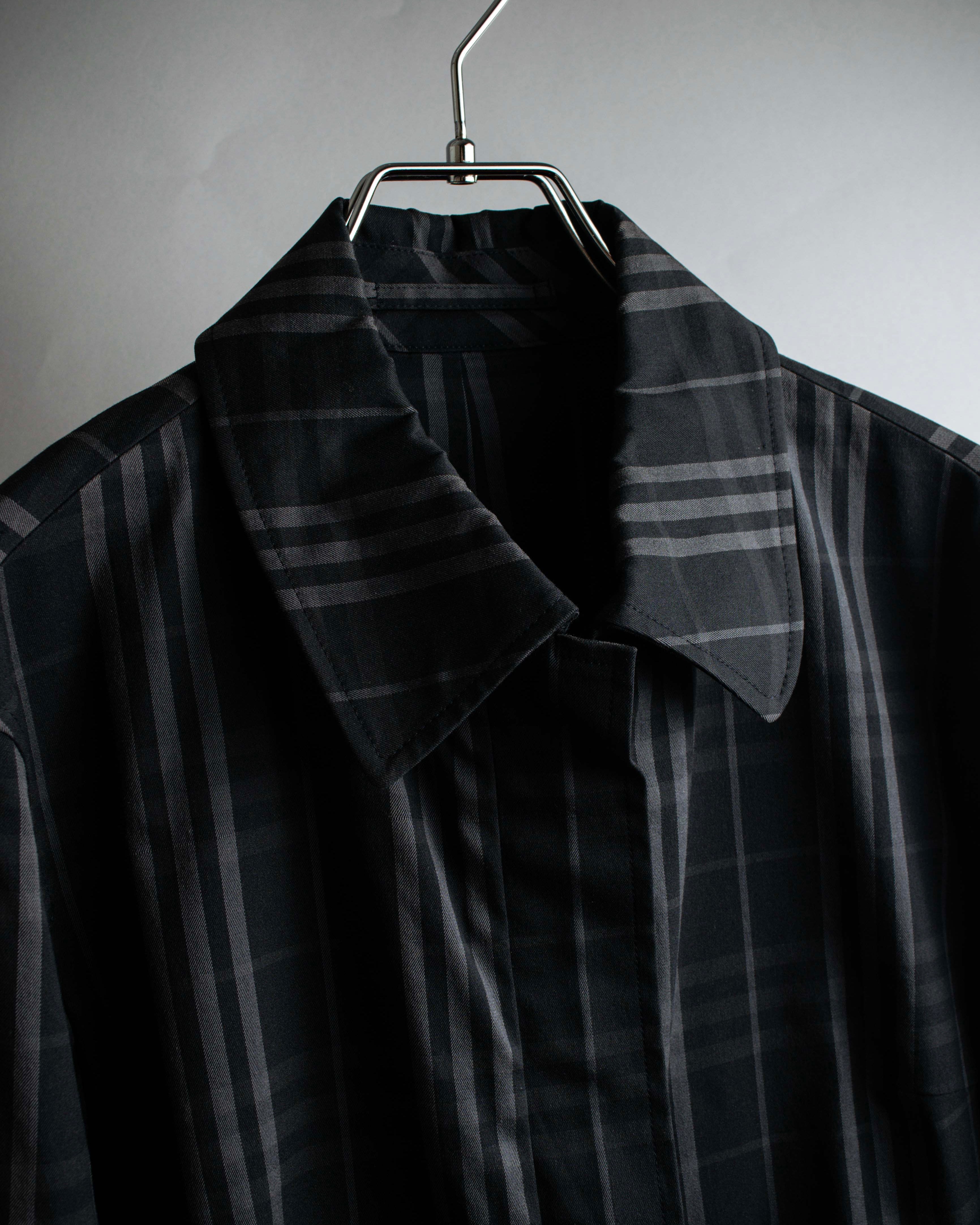 "BURBERRY" Combination leather design check pattern one-shoulder bag