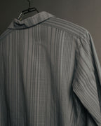 “Christian Dior” 80’s-90’s Sheer check open collar shirt