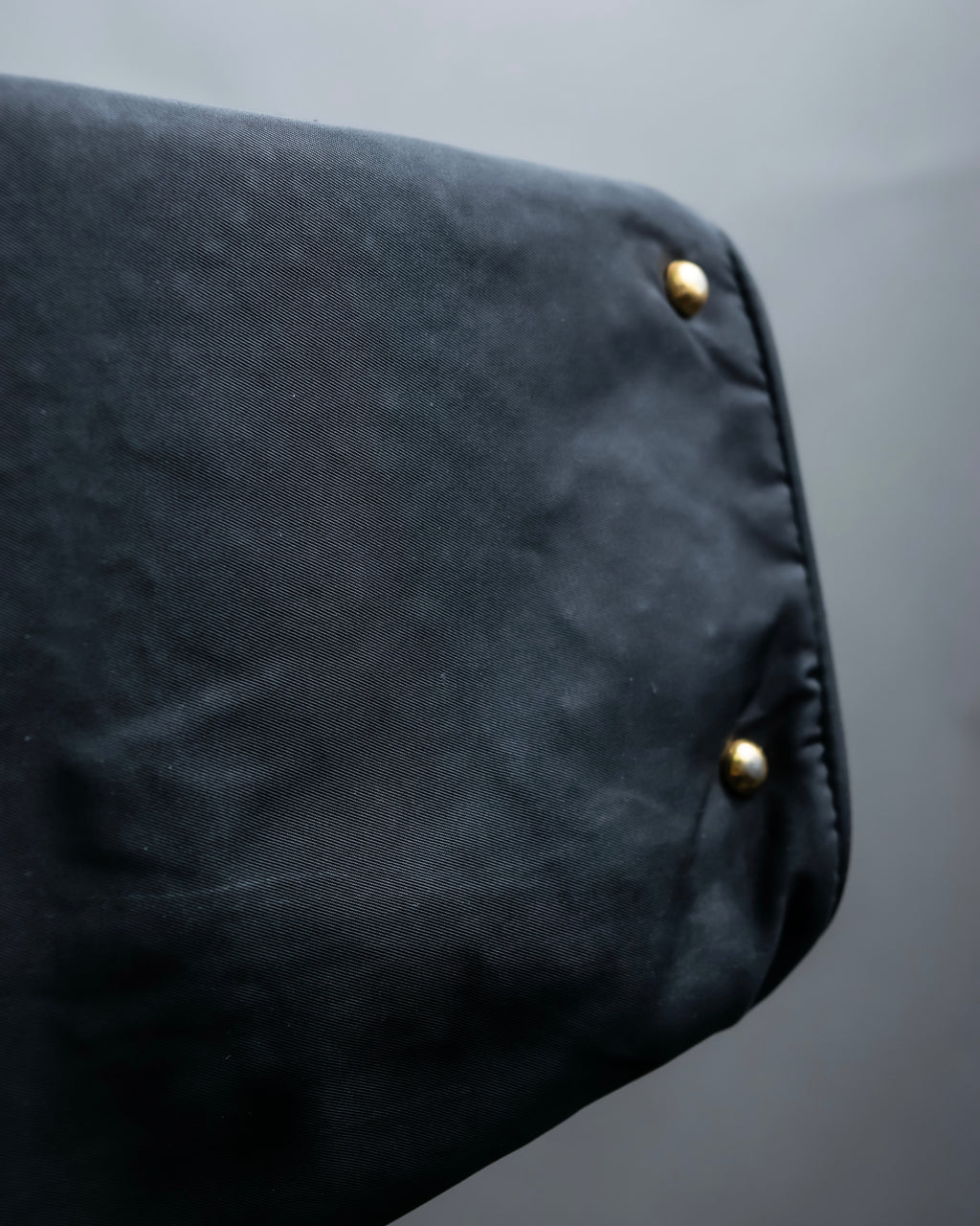 “JIL SANDER” Gold buckle 2 way nylon hand bag