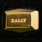 "BALLY" Trapezoid design patent leather one handle leather bag