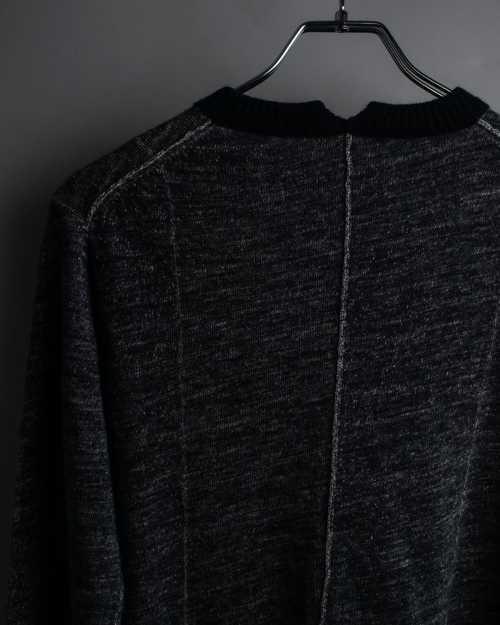 "CELINE" Inside-out stitching design knit pullover