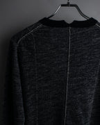 "CELINE" Inside-out stitching design knit pullover