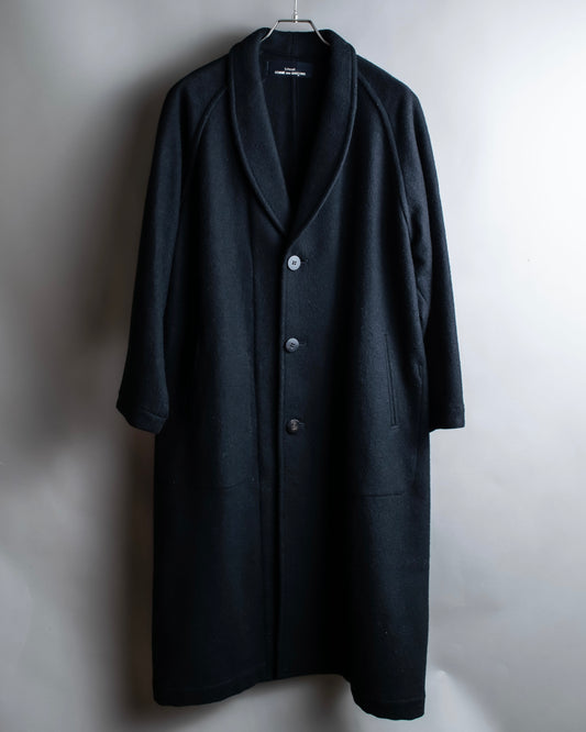 "tricot COMME des GARCONS" 
Shawl collar piping design long coat