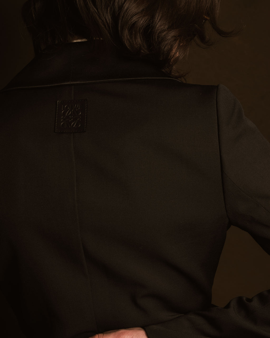 –SPECIAL– "LOEWE"2010’s-20’s wrap-front shawl collar tuxedo jacket